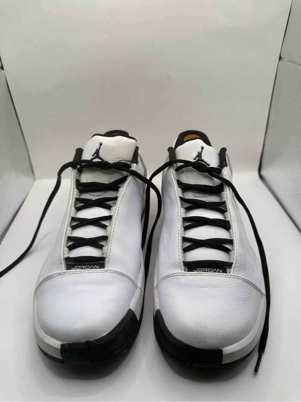 Air Jordan Team Elite II Low White Black Basketball Shoes Men’s Size 9.5